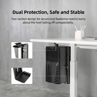 Support rotatif pour ordinateur, support de dissipation thermique pour PC, étagère de rangement sous le bureau, accessoires pour tour d'ordinateur
