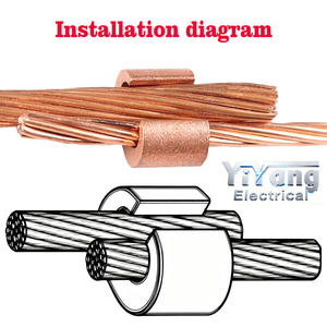 Connecteur <span class=keywords><strong>de</strong></span> mise à la <span class=keywords><strong>terre</strong></span> électrique à pince en C série CCT en cuivre, boîtier en aluminium, protection contre la foudre, marque Yiyang YY-CCT, vente en gros à bas prix - Product Image 5
