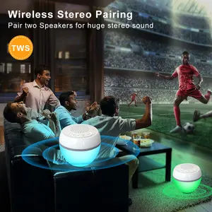 Portable Mini Music Speaker Version 5.0 With RGB Color Light Show Waterproof Wireless Speaker