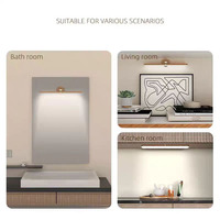 Luminaire Magnétique Sans Fil à Deux Niveaux Dimmable Touch Control Vanity Lamp Led Rechargeable Night Light pour Cabinet Living Bedroom