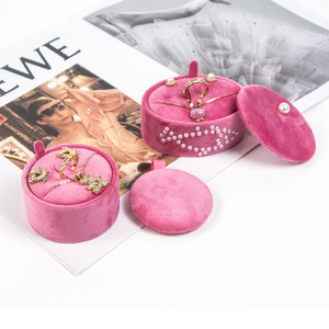 FORTE Handmade Velvet Jewellery <b>Earrings</b> Ring Necklace <b>Box</b> Fanxi Luxury Wholesale Personalized Custom Jewelry Packaging <b>Box</b> - Product Image 2