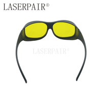 Lunettes de sécurité laser à prix de gros, haute visibilité, transmission lumineuse de 79 %, 450 nm OD6+, pour lasers bleus