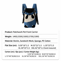 Sac à dos de transport pour animaux de compagnie en polyester respirant et luxueux, portable, pour petits chiens, universel, pour les voyages en plein air