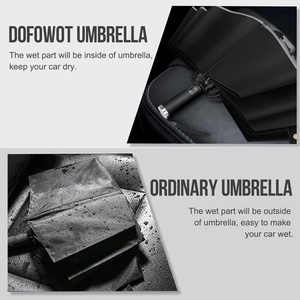 Multi Color Custom Logo Classic 3-Folding Fully-<b>Automatic</b> LED Light Safety Travel <b>Umbrella</b> for Business Gifts Outdoor Sun Rain - Product Image 5