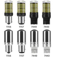 Feux arrière LED Falconsight T20 à haute luminosité avec puces 3014, clignotants T15, feux de recul W16W, clignotants scintillants, rouge ambre