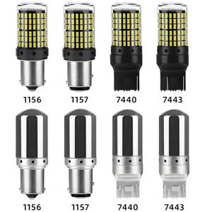 Feux arrière LED Falconsight T20 à haute luminosité avec puces 3014, clignotants T15, feux <span class=keywords><strong>de</strong></span> <span class=keywords><strong>recul</strong></span> W16W, clignotants scintillants, rouge ambre - Product Image 3