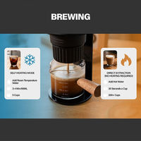 Mesin Espresso Portabel Semi-Otomatis AIKELONG CF-H03 Pro 20 Bar 2-in-1 Pembuat Kopi Luar Ruangan ABS Tangki Air 65ml 92C
