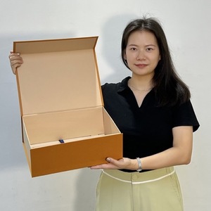 Giấy cứng nhắc các tông bao bì Mỹ phẩm quà tặng lật hộp thương hiệu sang trọng tùy chỉnh in logo mờ hộp Nam Châm Màu Đen chấp nhận - Product Image 4