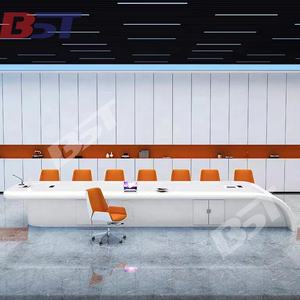 Mesa <span class=keywords><strong>de</strong></span> reuniones para conferencia, <span class=keywords><strong>piedra</strong></span> <span class=keywords><strong>Artificial</strong></span> suave y moderna, tamaño grande, alta gama, 16 personas, para el Estado - Product Image 2