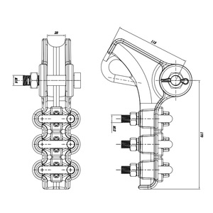 Nll <span class=keywords><strong>2</strong></span> nll 3สลักเกลียวยึดสเตนแคลมป์ยึดเหนือศีรษะ - Product Image 5
