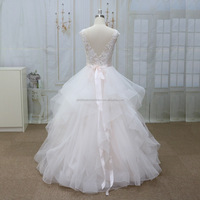 Robe Grande Taille avec Applique Top Corsage Robe de Mariage de Bonne Conception