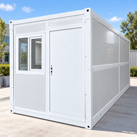 Bureau de chantier à installation rapide, structure en acier imperméable, maison préfabriquée modulaire de type X, conteneur pliable