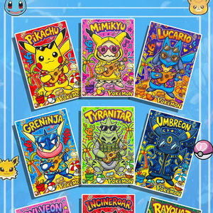 YQ - Caja <span class=keywords><strong>de</strong></span> Cartas Coleccionables Eif Baby, Diseño Roaming Through All Things, Tablero <span class=keywords><strong>de</strong></span> Arte Acrílico, Pikachu Pokemoned, Juegos <span class=keywords><strong>de</strong></span> <span class=keywords><strong>Mesa</strong></span> - Product Image 6