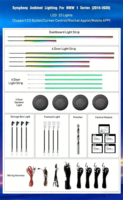 Éclairage d'ambiance intérieur LED 256 couleurs Symphony pour BMW Série 1 F20 F21 – Accessoires de bande lumineuse d'ambiance pour mise à niveau