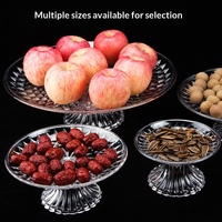 Plateau à fruits en forme de fleur, bol à fruits en forme de pétale, style japonais minimaliste, plat à fruits transparent pour bar KTV
