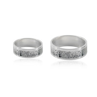 Bague en argent sterling 925 pour couple, gravée avec des empreintes digitales, nom personnalisé, lettres, bague tendance, cadeau mignon, bijoux pour amoureux