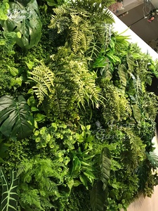 Helecho de pared verde artificial, hoja de tortuga, hiedra, material de alta gama, tienda de ropa duradera, restaurante, hotel, empresa, decoración - Product Image 3
