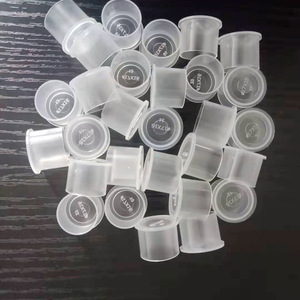 ถ้วยใส่น้ำหมึกสักลายแบบใช้แล้วทิ้ง ขนาด 14 มม. x 12 มม. จำนวน 1000 ชิ้น ผลิตจากพลาสติกเกรดทางการแพทย์ ฐานแบน สำหรับอุปกรณ์สักลาย - Product Image 4