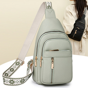 Bolso Bandolera Mini de Cuero para Mujer, Estilo Casual, Riñonera de Viaje, Bolso de Pecho - Product Image 3