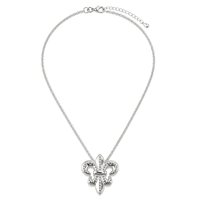 Collier avec pendentif Fleur De Lis en argent 925, bijoux vintage pour femmes, cadeau