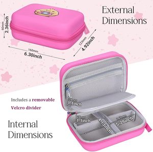 Estuche para cámara para niños para Vtech <span class=keywords><strong>Kidizoom</strong></span> Creator Cam, para cámara Vtech <span class=keywords><strong>Kidizoom</strong></span> rosa con bolsillo para accesorios de trípode (solo caja) - Product Image 3