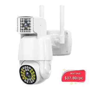  2MP Dual Lens Outdoor IP-Überwachung Solar Wireless Security Wifi Dual-Kamera