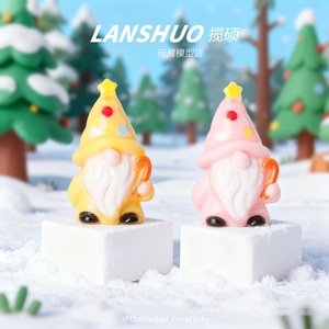 Lanshuo Resin Dwarf Doll Cartoon Keychain Pendant Desktop Ornament Nordic Style Christmas <b>Decoration</b> - Product Image 3