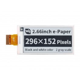 Pantalla E-Paper (G) de 2.66 pulgadas, 360x184, Rojo/Amarillo/Negro/Blanco, Comunicación SPI - Product Image 6