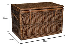JY Panier <span class=keywords><strong>à</strong></span> <span class=keywords><strong>linge</strong></span> de luxe <span class=keywords><strong>en</strong></span> <span class=keywords><strong>osier</strong></span> avec couvercle, panier de rangement <span class=keywords><strong>en</strong></span> saule, <span class=keywords><strong>coffre</strong></span>, solution de rangement élégante - Product Image 3