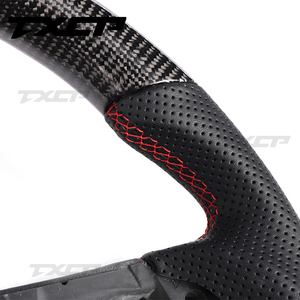 Volante Sportivo Completo in Fibra di Carbonio TXCP per <span class=keywords><strong>Volkswagen</strong></span> MK7 Golf 6 MK6 MK5 Polo CC Golf 7 R Passat-R-Line Upgrade - Product Image 4