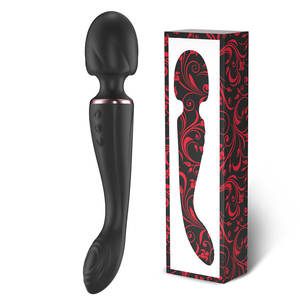 Vibrador de doble cabezal para estimulación de vulva y clítoris, con vibración de fascia para orgasmos intensos, modelo DW-AV424 de fábrica. - Product Image 6