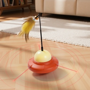 Giocattolo per Gatti 2-in-1 con Laser Automatico e Piuma Staccabile, Divertimento per la Caccia - Product Image 5