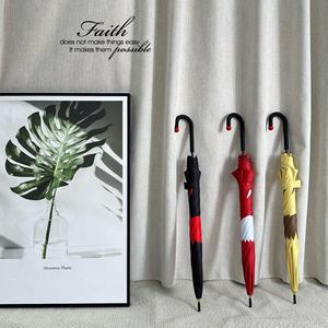 Promotional Umbrella Straight Manual 190T Nylon Fabric Waterproof Sunny And Rainy Classic For Promotional Activities - Product Image 1