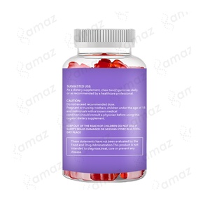 Amaz Gommes multivitaminées très vendues Bonbons gel à saveur de fruits <span class=keywords><strong>Vitamine</strong></span> <span class=keywords><strong>a</strong></span> B6 B12 C - Product Image 6