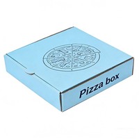 Boîte à pizza personnalisée en gros de qualité alimentaire, recyclable, jetable, avec impression à l'encre de soja et pelliculage mat