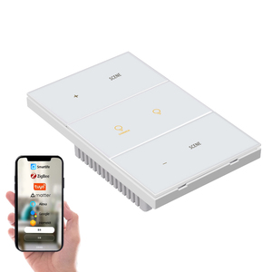 4-Gang kim loại khung vấn đề chuyển đổi nhà thông minh, Alexa/Google nhà điều khiển bằng giọng nói, vấn đề chuyển đổi nhà thông minh - Product Image 3