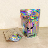Logo personnalisé vide 8e bouchon hologramme Cali Packs Stand up Pouch 3.5g Mylar Sacs pour fleurs