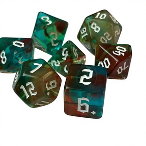 Juego de Siete Piezas de <span class=keywords><strong>Dados</strong></span> Multifacéticos de Cuatro Colores <span class=keywords><strong>con</strong></span> Esquinas Redondeadas para Juegos de <span class=keywords><strong>Rol</strong></span>, Estilo Nuevo, Accesorios para Dungeons & Dragons - Product Image 1