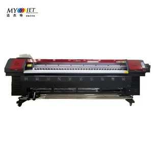 Myjet Groot Formaat Kleurstof Sublimatie Printer 3.2M 10ft Eco Solvent & Sublimatie Inkjet Printmachine Fabriek Groothandel Online