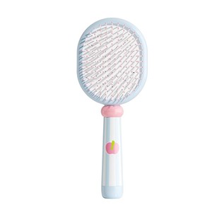 Brosse à coussin d'air crémeuse et mignonne à dents larges en nylon pour usage domestique - Product Image 4