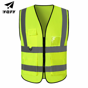 2025 all'ingrosso gilet di sicurezza riflettente giallo di alta qualità per il <span class=keywords><strong>lavoro</strong></span> volontario <span class=keywords><strong>abbigliamento</strong></span> riflettente Premium - Product Image 3