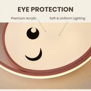 Plafonnier LED pour chambre d'enfant, design moderne et minimaliste, protection oculaire, en fer, pour salon et salle à manger, spectre <span class=keywords><strong>complet</strong></span> CRI 98 - Product Image 4