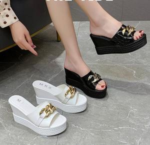 <span class=keywords><strong>Ciabatte</strong></span> <span class=keywords><strong>con</strong></span> Zeppa Spessa da Donna, Sandali Estivi alla Moda per Esterno <span class=keywords><strong>con</strong></span> <span class=keywords><strong>Catene</strong></span> - Product Image 5