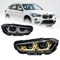 Pour BMW X1 F49 2016-2019, ensemble de phares F48, lentille de projecteur LED retrofit, DRL bicolore, clignotant