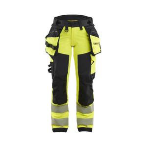 BLAKLADER - 702216483399D22 Women’s Hi-Vis <b>trousers</b> 4-way <b>stretch</b> Hi-vis yellow/<b>Black</b> - EAN 7330509927236 HI-VIS WORKWEAR - Product Image 4