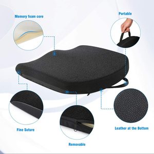 Cuscino di seduta in Memory Foam <span class=keywords><strong>per</strong></span> ufficio morbido cuscino di seduta con manico <span class=keywords><strong>per</strong></span> il trasporto fodera lavabile cuscini fodera lavabile - Product Image 4