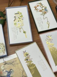 Marque-page fin en métal ajouré vierge, avec motifs de dessin animé, plume, flocon de neige chrétien, animal mignon, broderie, motif <span class=keywords><strong>juif</strong></span>, café et fleur séchée - Product Image 4