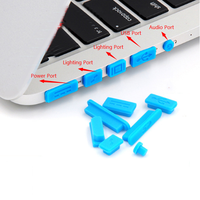 Bouchons anti-poussière pour ordinateur portable, port de charge, port USB, bouchon en silicone, protection du port de charge, couvercle anti-poussière pour Apple MacBook Pro/Air