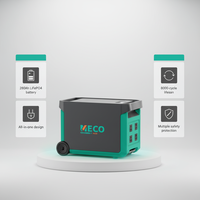 Station d'alimentation portable MECO Solar Energy 3,6 kWh, 1200 W, batterie LiFePO4, onde sinusoïdale pure, générateur solaire MPPT avec panneau solaire