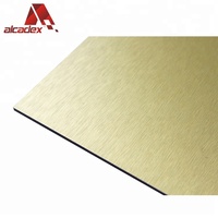 Acm Acp Revestimiento de pared exterior 3mm 4mm Panel compuesto de aluminio Paneles de pared de fachada Alucobond